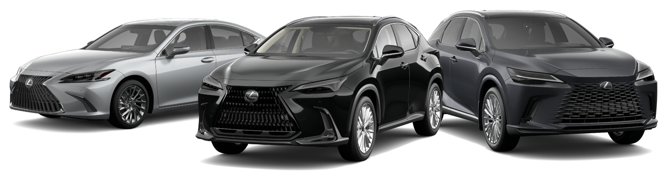 2025 Lexus ES 300h Ultra Luxury in Iridium, 2025 Lexus NX 350h Ultra Luxury in Caviar